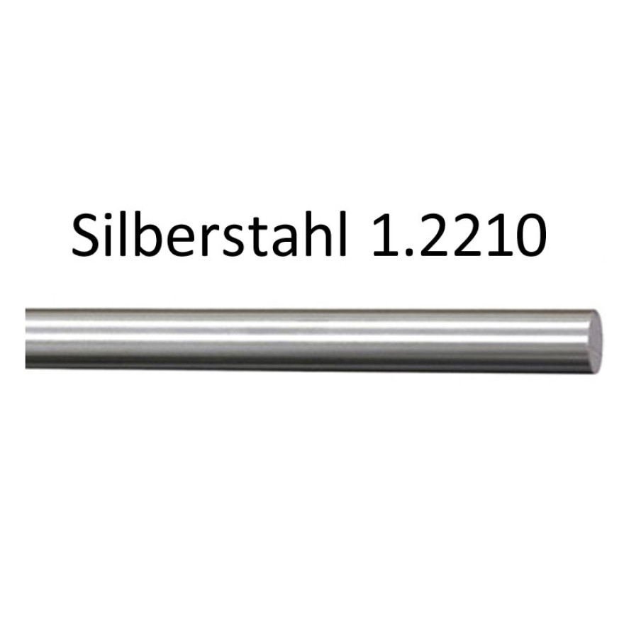 Silver steel 1.2210 L = 1000mm - half sizes 0.5